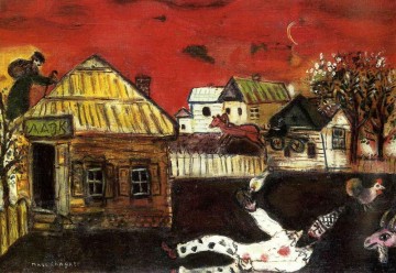  villa - Vitebsk village scene contemporary Marc Chagall